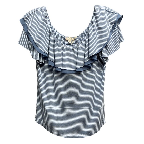 Hem & Thread Off-the-Shoulder Ruffled Top Size Large New - Picture 11 of 11